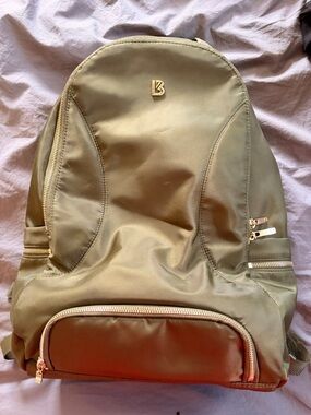BuffBunny Olive Green Backpack with Gold Hardware